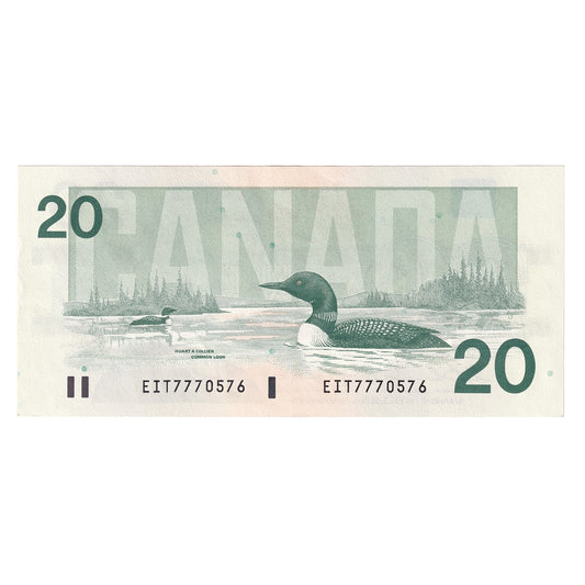 BC-58a-i 1991 Canada $20 Thiessen-Crow, EIT, AU-UNC