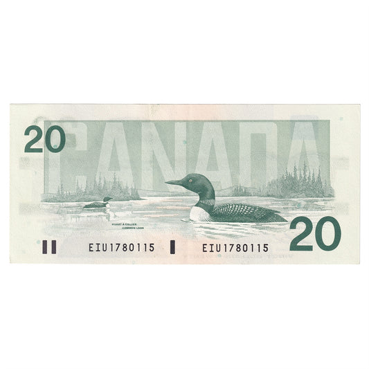 BC-58a-i 1991 Canada $20 Thiessen-Crow, EIU, CIRC