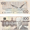 BC-60a 1988 Canada $100 Thiessen-Crow, AJP, AU-UNC