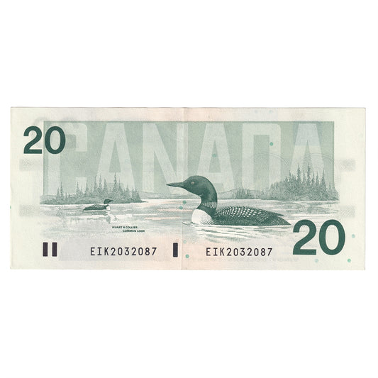 BC-58a-i 1991 Canada $20 Thiessen-Crow, EIK, CIRC