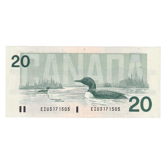 BC-58a-i 1991 Canada $20 Thiessen-Crow, EIU, AU