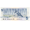 BC-56a 1986 Canada $5 Crow-Bouey, END, EF-AU