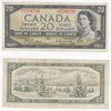 BC-41b 1954 Canada $20 Beattie-Rasminsky, A/W, VF