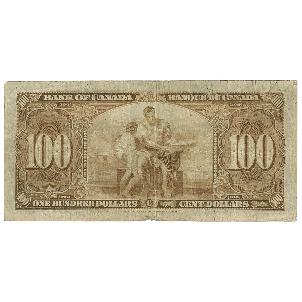 BC-27b 1937 Canada $100 Gordon-Towers, B/J, F