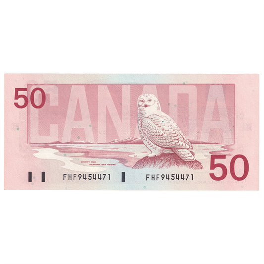 BC-59a 1988 Canada $50 Thiessen-Crow, FHF, AU-UNC