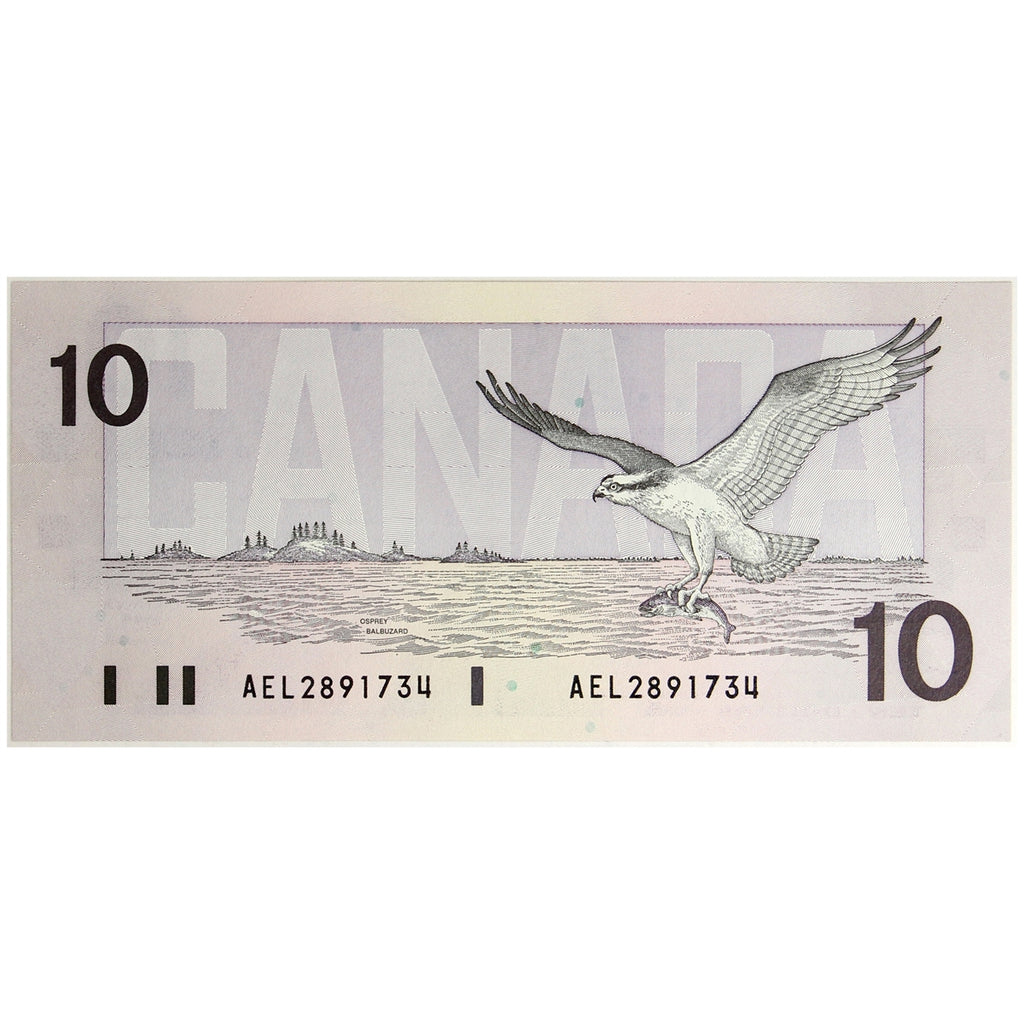 BC-57a 1989 Canada $10 Thiessen-Crow, AEL, CUNC