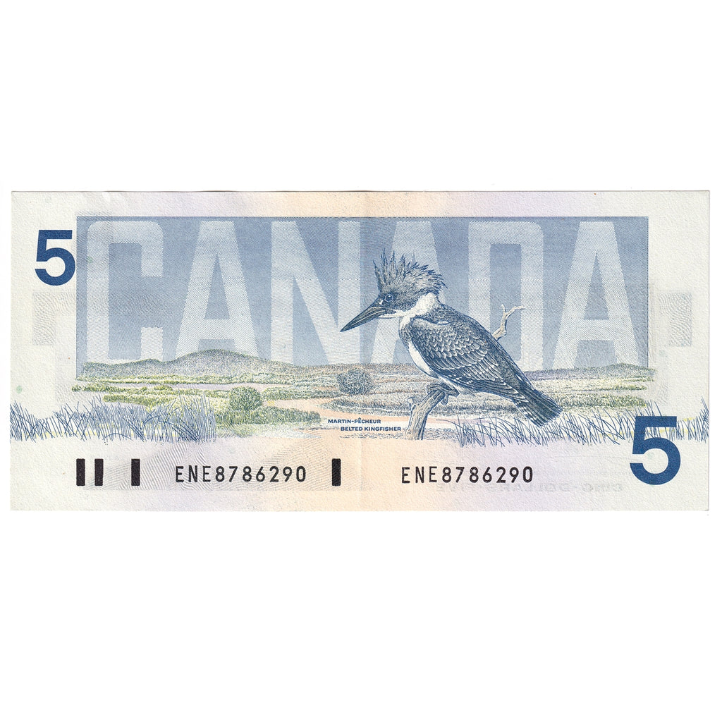 BC-56a 1986 Canada $5 Crow-Bouey, ENE, EF-AU