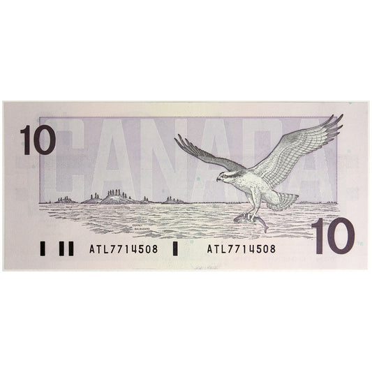 BC-57a 1989 Canada $10 Thiessen-Crow, ATL, CUNC