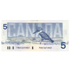 BC-56b 1986 Canada $5 Thiessen-Crow, FNV, UNC