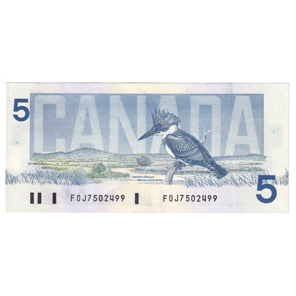 BC-56b 1986 Canada $5 Thiessen-Crow, FOJ, AU-UNC