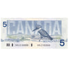 BC-56c 1986 Canada $5 Bonin-Thiessen, GOL, AU-UNC