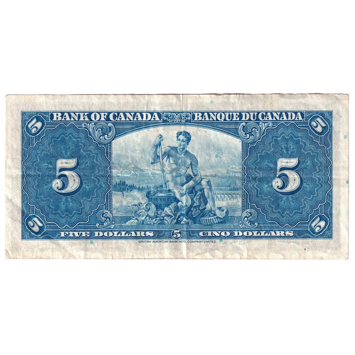 BC-23b 1937 Canada $5 Gordon-Towers, C/C, EF