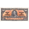 BC-26c 1937 Canada $50 Coyne-Towers, B/H, EF