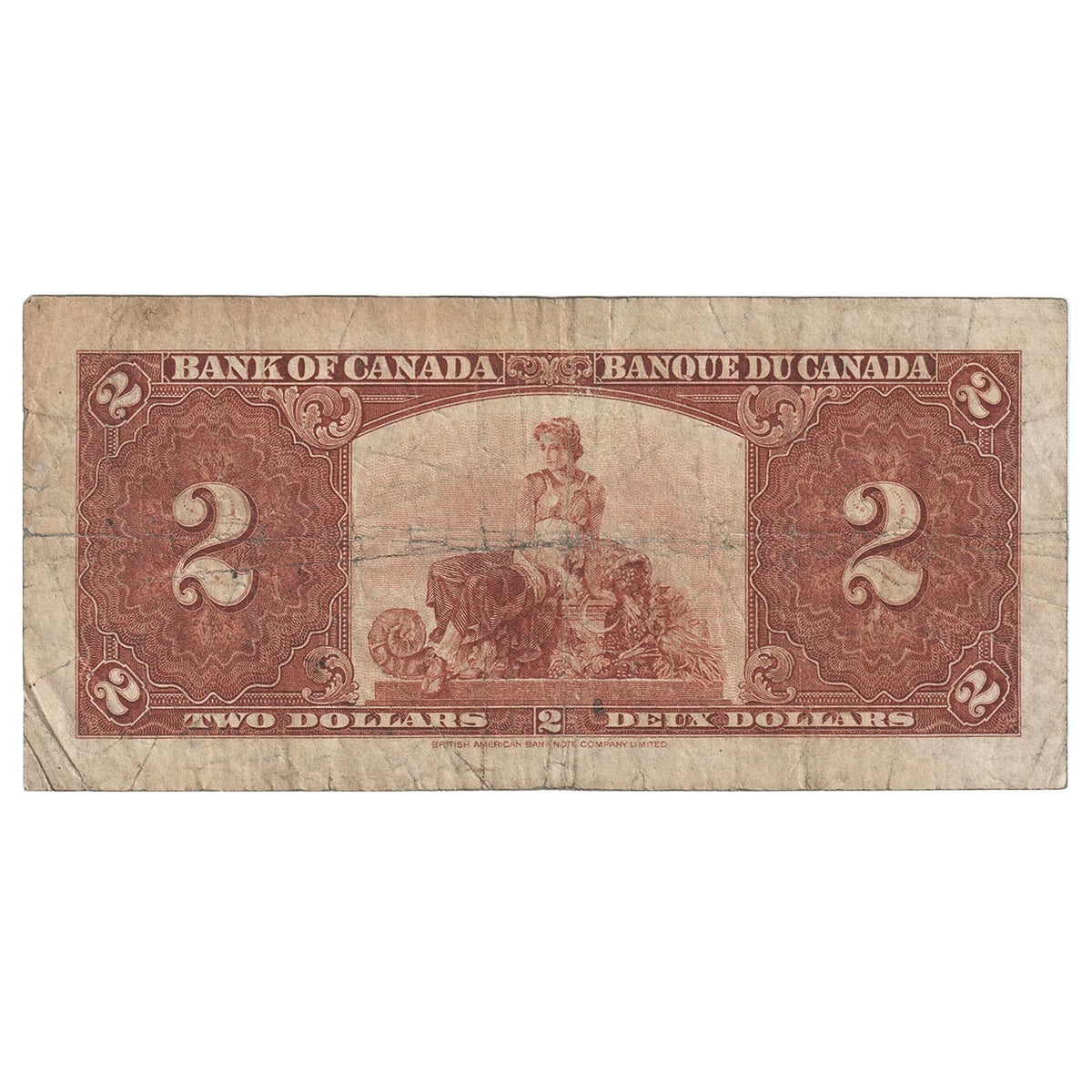 BC-22b 1937 Canada $2 Gordon-Towers, S/B, VG-F