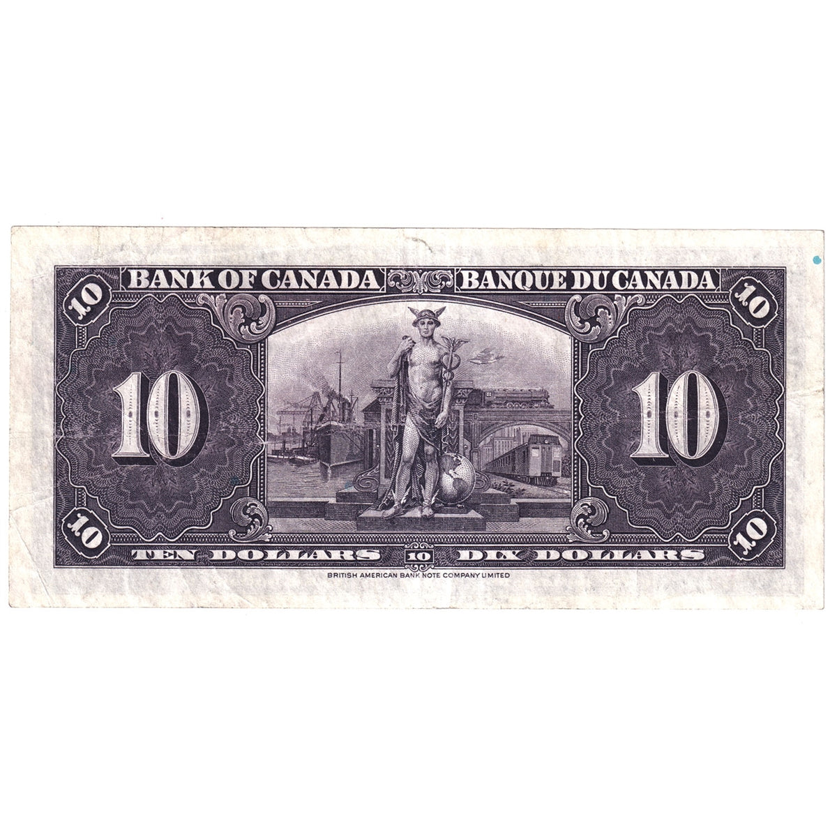 BC-24a 1937 Canada $10 Osborne-Towers, A/D, VF