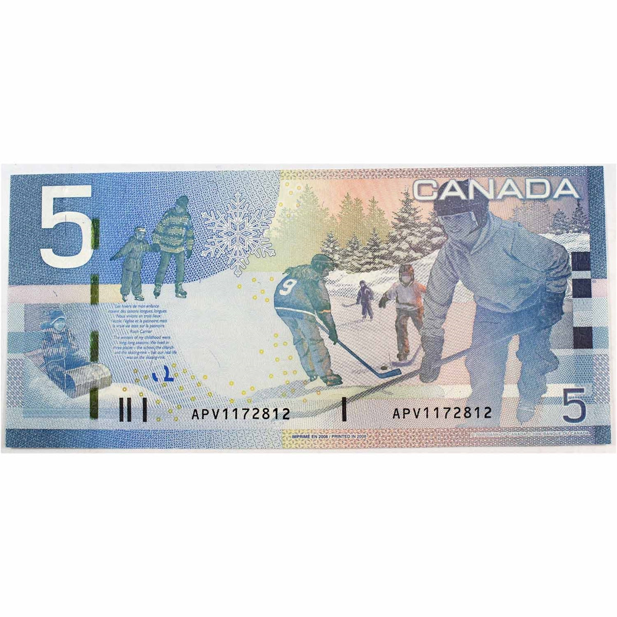 BC-67b 2008 Canada $5 Jenkins-Carney, APV, CUNC