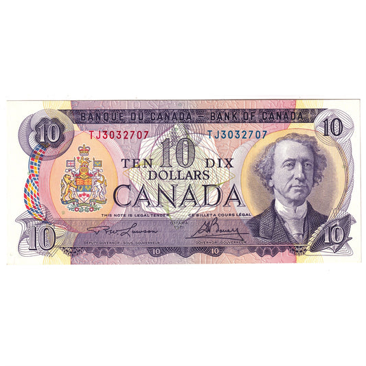 BC-49c 1971 Canada $10 Lawson-Bouey, TJ, UNC