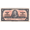 BC-22b 1937 Canada $2 Gordon-Towers, U/B, F-VF