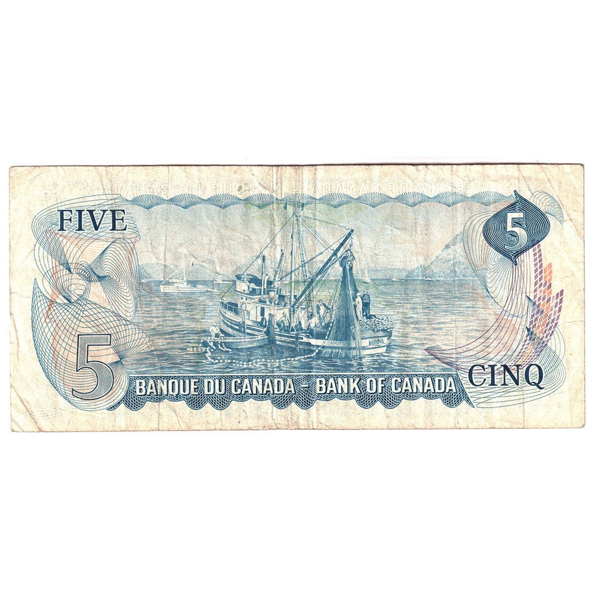 BC-48bA 1972 Canada $5 Lawson-Bouey, *CU, F-VF