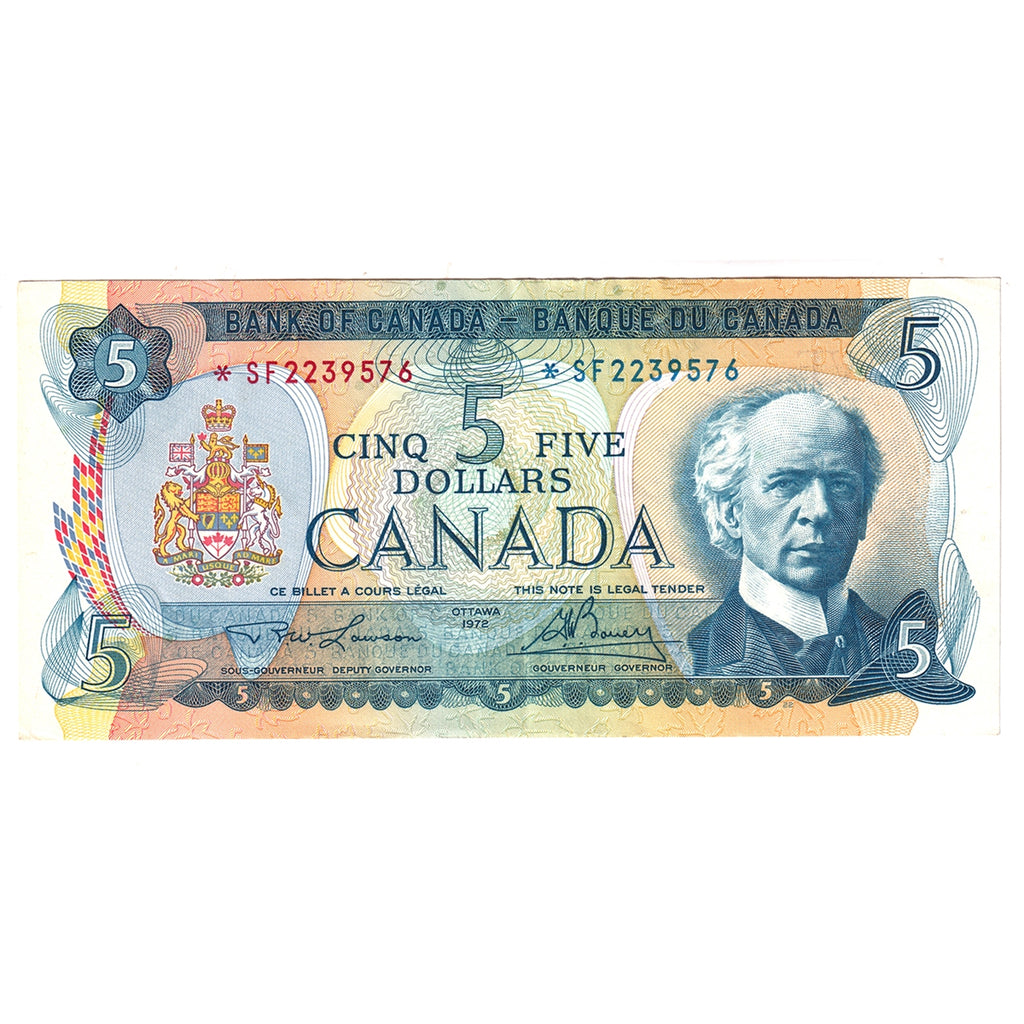 BC-48bA 1972 Canada $5 Lawson-Bouey, *SF, EF