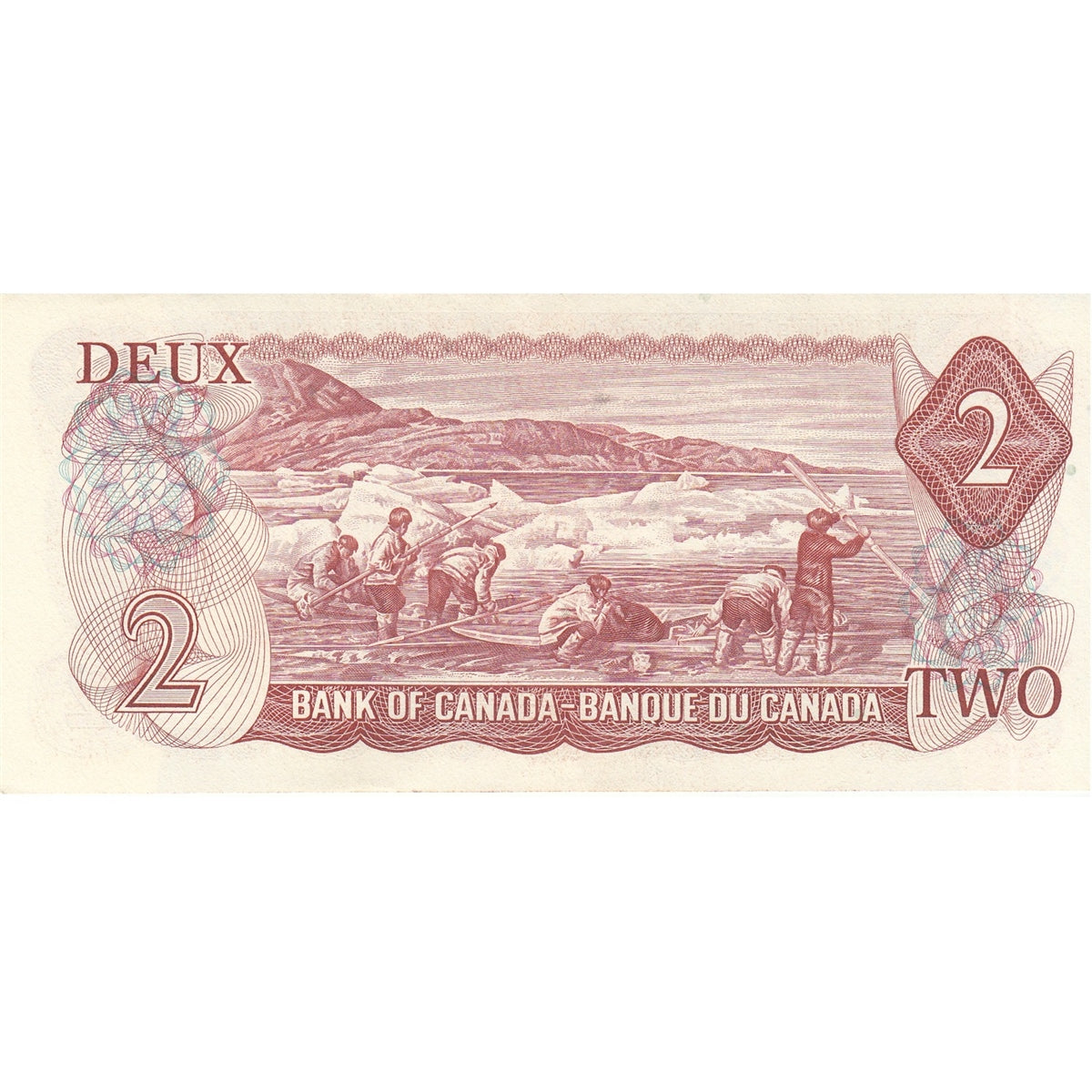 BC-47a 1974 Canada $2 Lawson-Bouey, BC Original Tint, AU