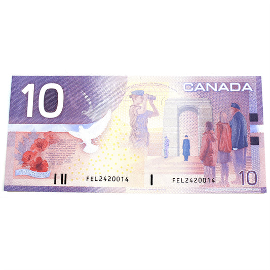 BC-63b 2002 Canada $10 Knight-Dodge, FEL, AU