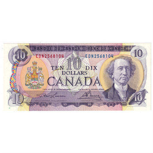 BC-49c-i 1971 Canada $10 Lawson-Bouey, EDN, UNC