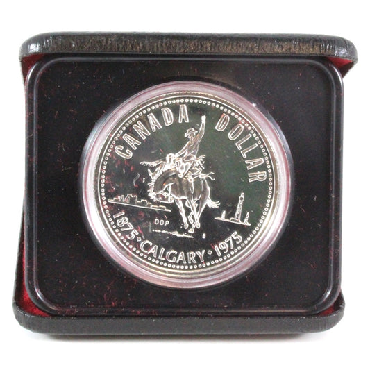 1975 Canada Calgary's Centennial Specimen Silver Dollar