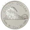 1986 Canada First Trans-Canada Train Centennial Proof .50 Silver Dollar