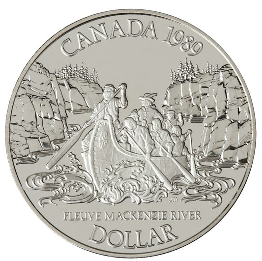 1989 Canada Alexander MacKenzie Proof .50 Silver Dollar