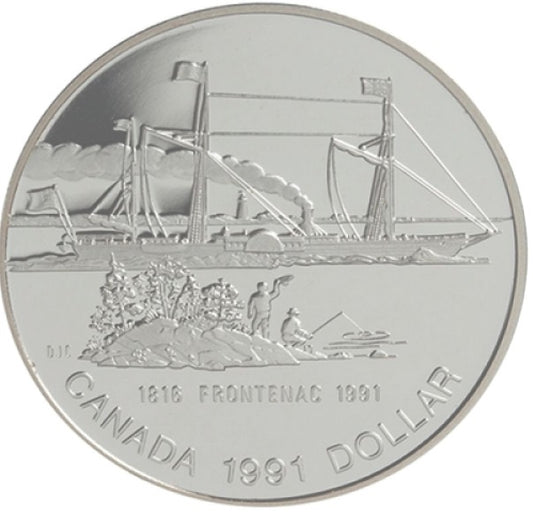 1991 Canada 175th Anniversary of the Frontenac Proof .50 Silver Dollar