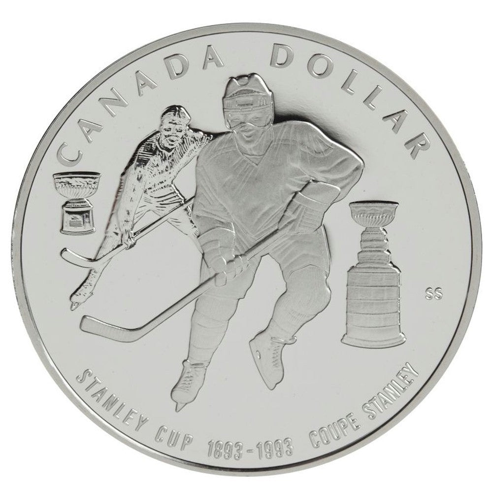 1993 Canada Stanley Cup Centennial Proof Sterling Silver Dollar