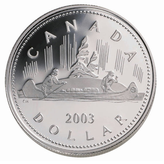 2003 Canada Voyageur Coronation Cased Proof Silver Dollar (No Tax).