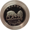 1997 Canada Wood Bison Platinum 4 Coin Set (No Tax) scratched capsules