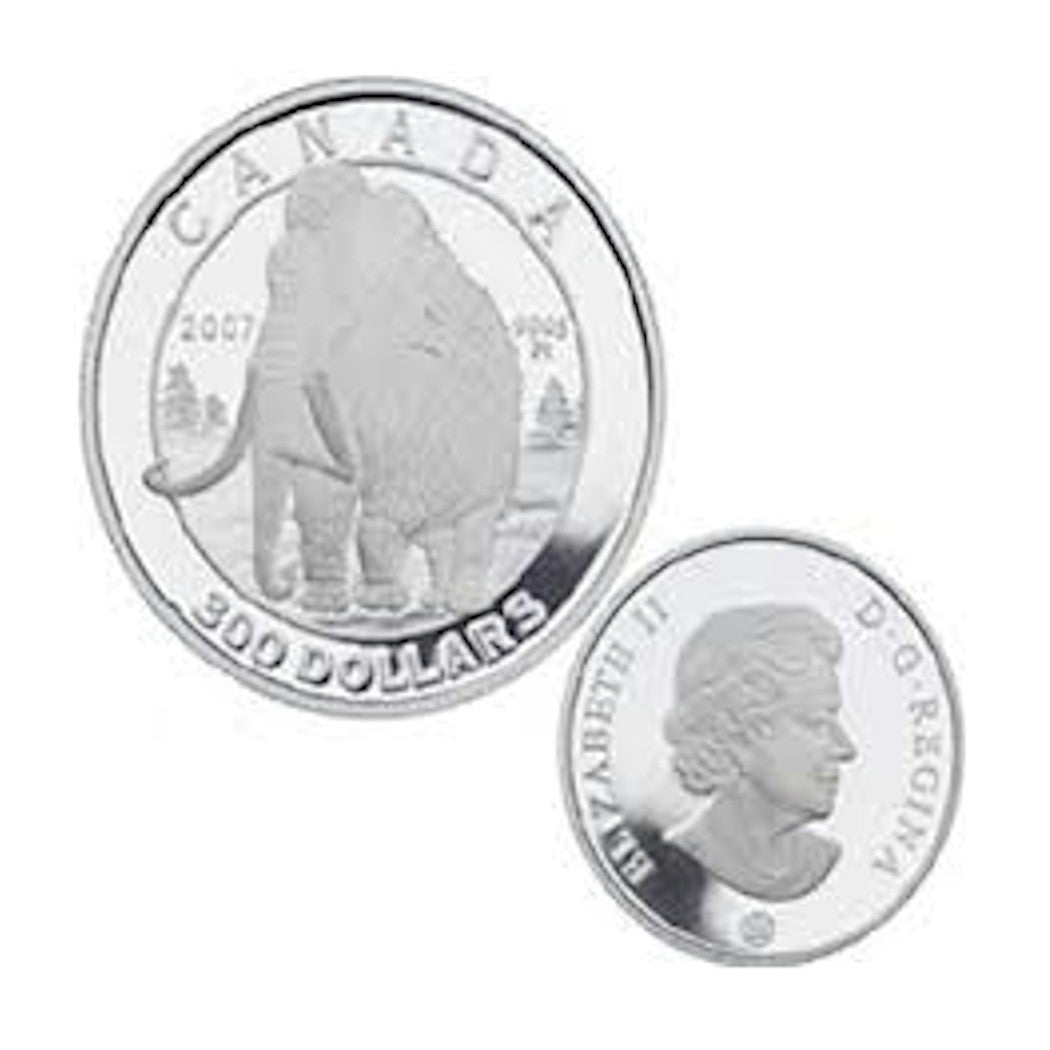 2007 Canada $300 Woolly Mammoth Platinum Coin (TAX Exempt) Missing Sleeve