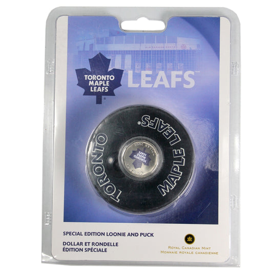 2008 Canada Toronto Maple Leafs NHL $1 Coin Puck Set