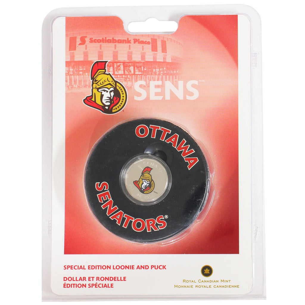 2008 Canada $1 Ottawa Senators NHL Coin Puck Set