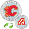 2009 Canada 50-cent Calgary Flames Hockey Coin Puck