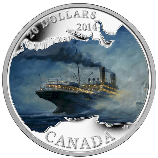 RDC 2014 $20 Lost Ships Canadian Waters - Empress of Ireland (No Tax) Impaired