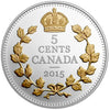 RDC 2015 5-cent Canadian Nickel Legacy - Crossed Maple Boughs (No Tax) Issues