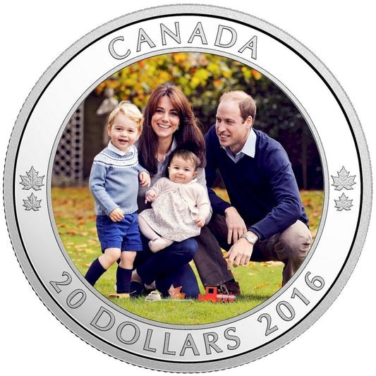 RDC 2016 Canada $20 A Royal Tour Fine Silver (No Tax) Toning