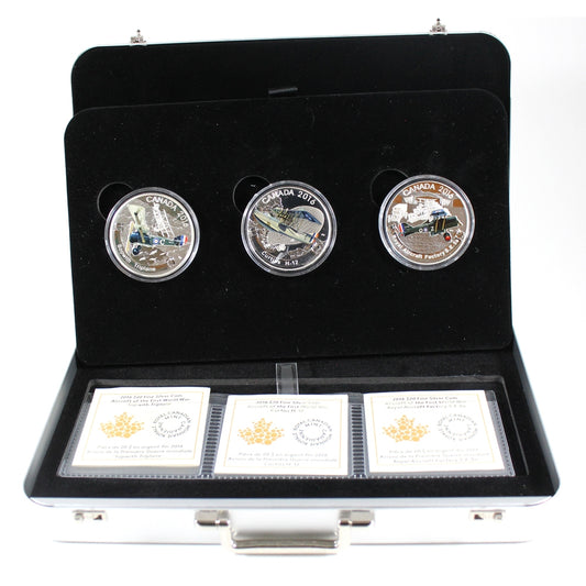 2016 Canada $20 Aircraft of WWI 3-Coin Set in Deluxe Case (No Tax)