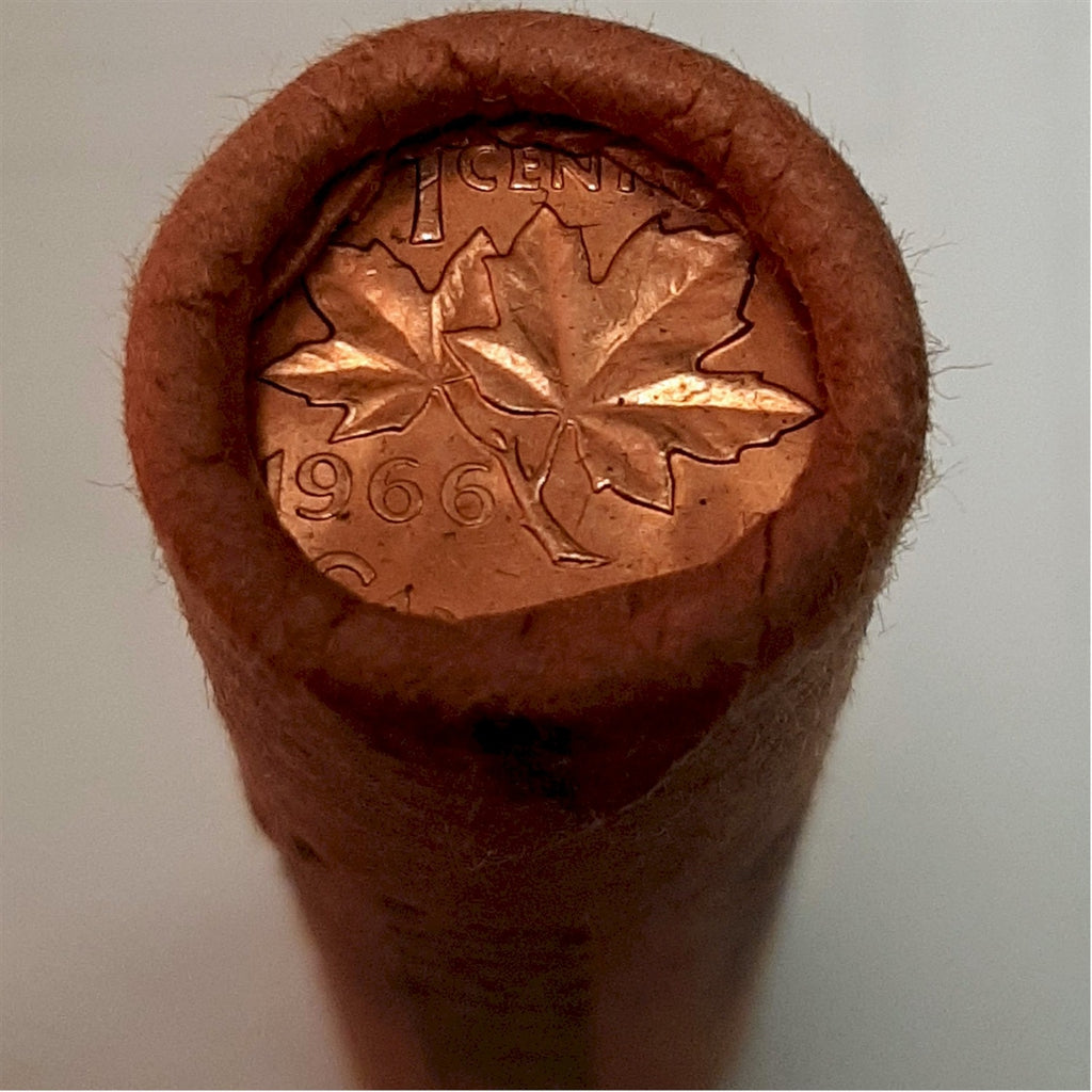 1966 Canada 1-cent Original Roll of 50pcs