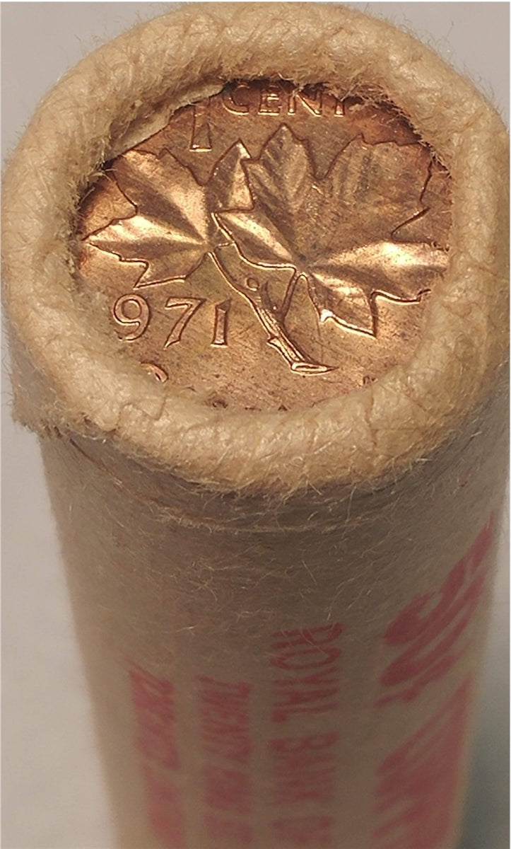 1971 Canada 1-cent Original Roll of 50pcs