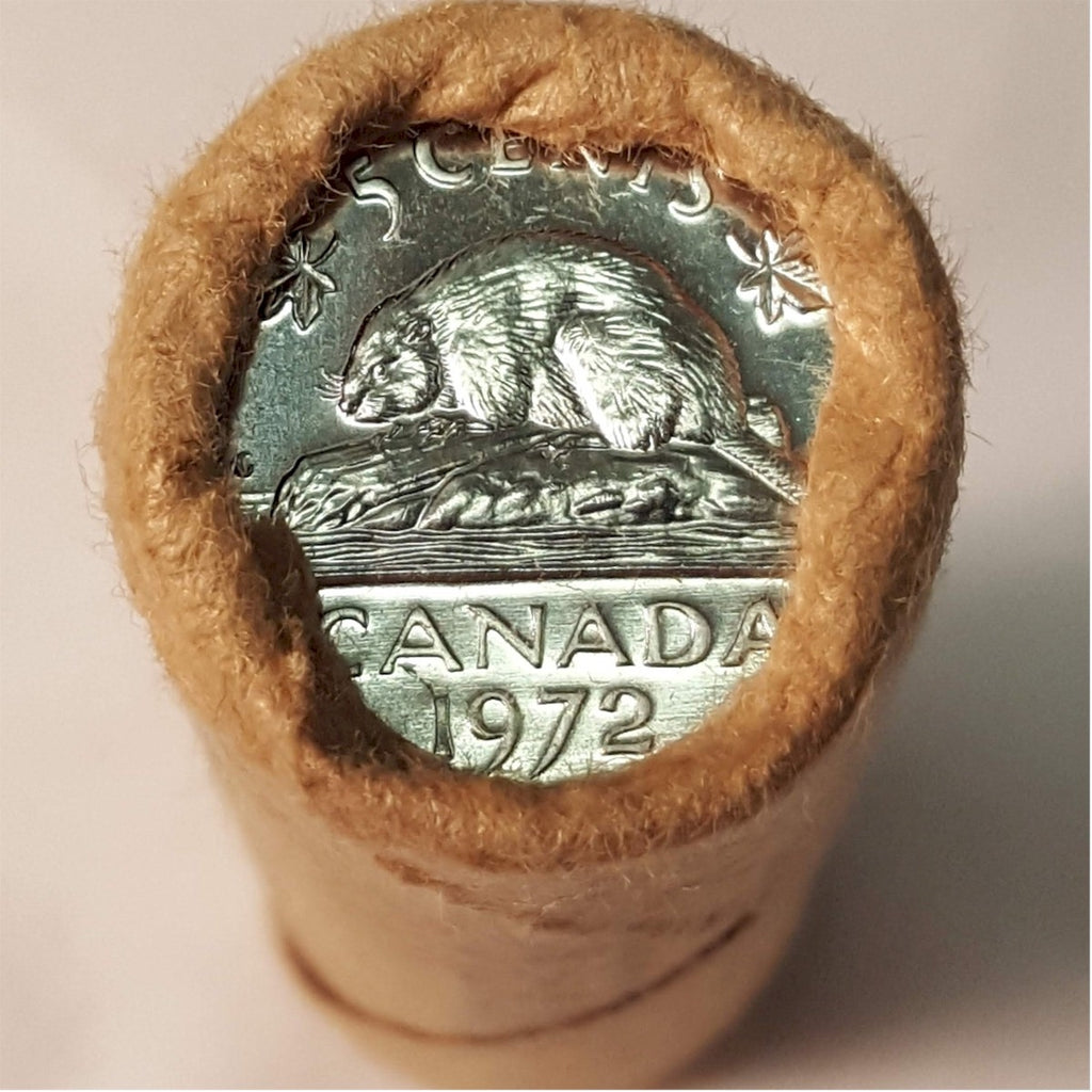 1972 Canada 5-cent Original Roll of 40pcs