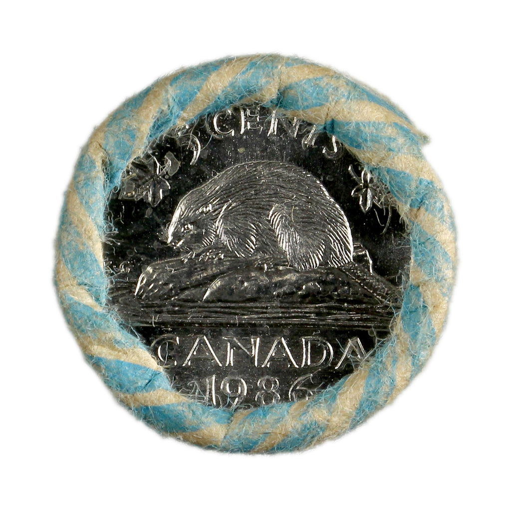 1986 Canada 5-cent Original Roll of 40pcs