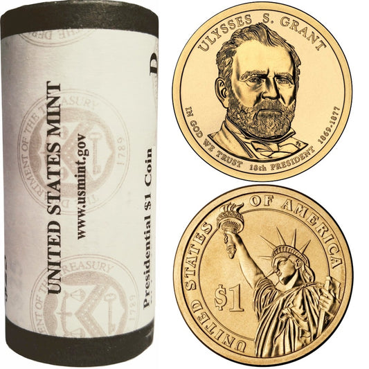 2011 US Presidential Dollar - Ulysses S. Grant D - Original Roll of 25pcs