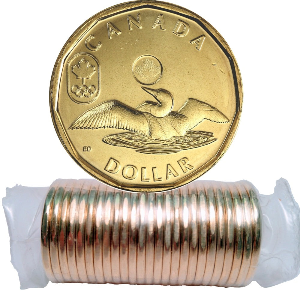 2012 Lucky Loon (Olympic) Canada Dollar Original Roll of 25pcs