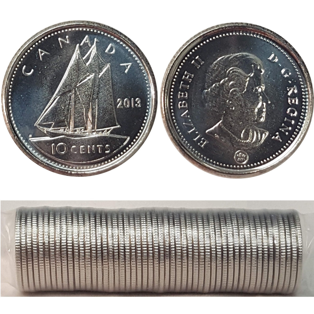 2013 Canada 10-cent Original Roll of 50pcs