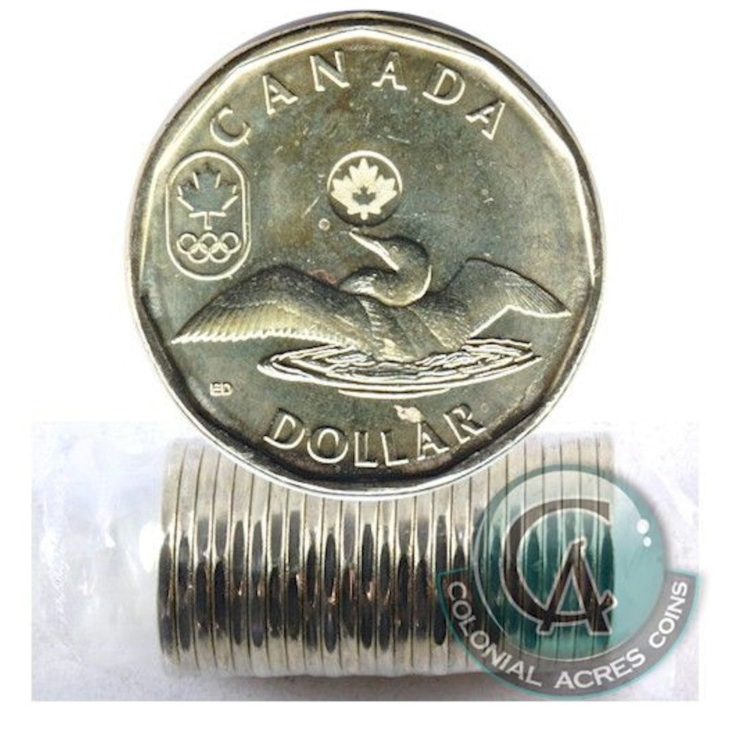 2014 Lucky Loon Canada Dollar Original Roll of 25pcs